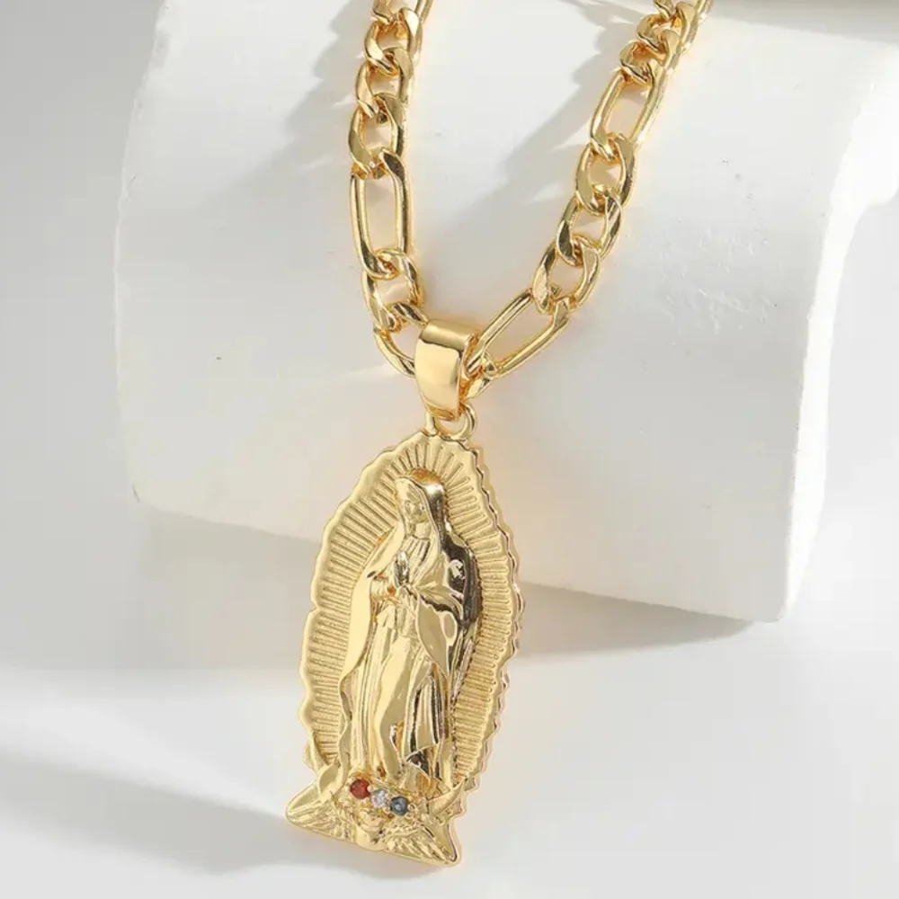 Lady Of Guadalupe Pendant Necklace